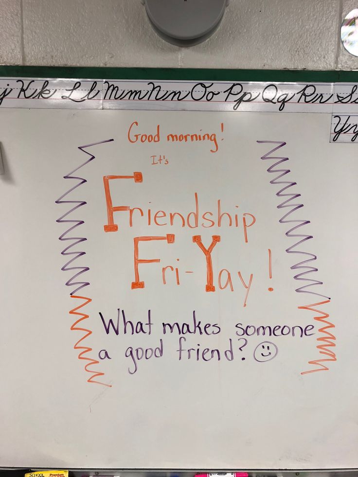 a white board with writing on it that says, friendship fry what makes someone a good friend?