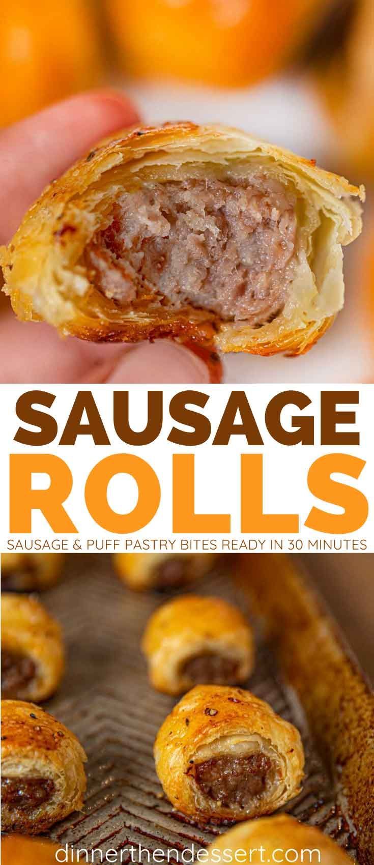 sausage rolls are an easy appetizer that is ready in just 30 minutes to be eaten