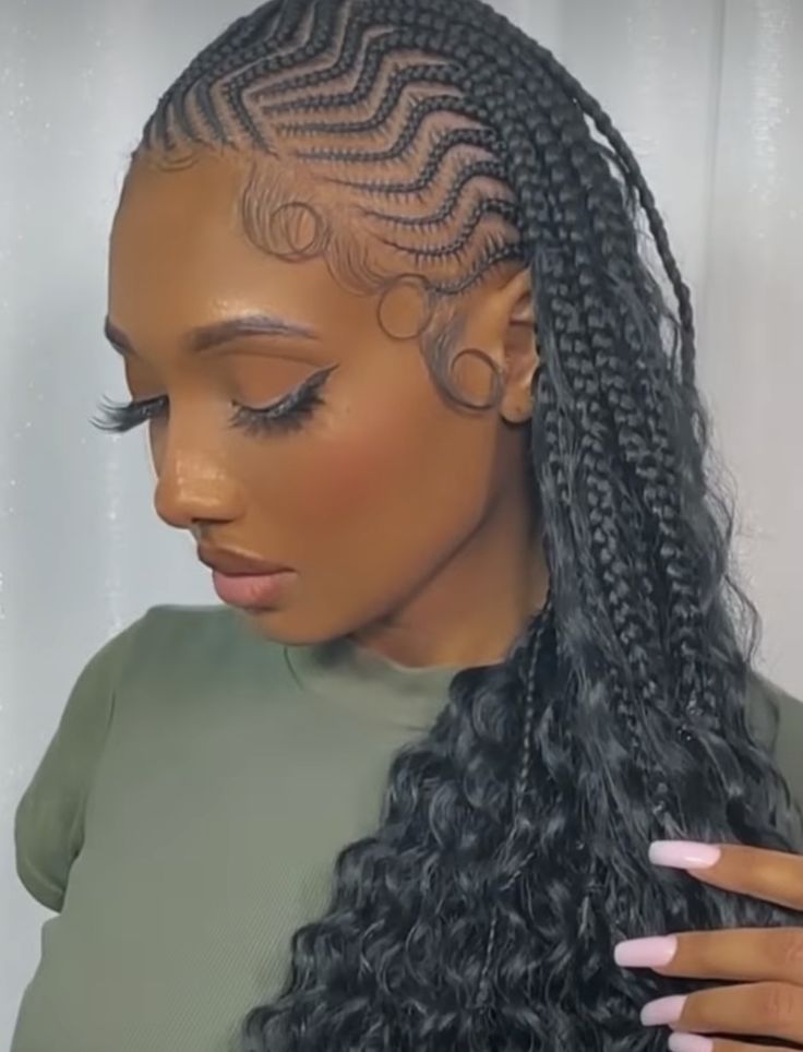 Cornrows Braids For Black Women, Weave Hairstyles Braided, Braided Hairstyles For Black Women Cornrows, Feed In Braids Hairstyles, African Hair Braiding Styles, Box Braids Hairstyles For Black Women, Braids Hairstyles Pictures, Braided Cornrow Hairstyles, Cute Box Braids Hairstyles