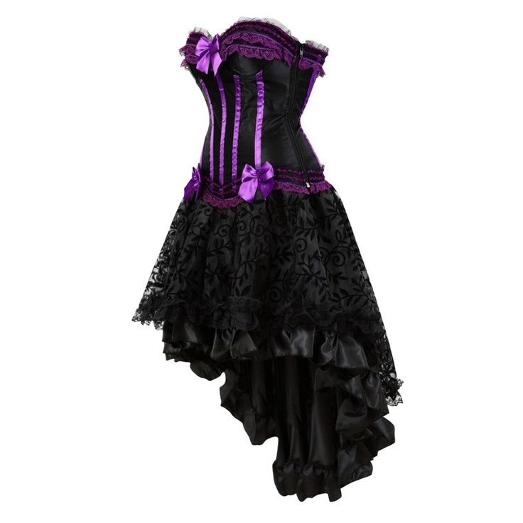 Empower yourself to command the room with an exquisite corset from our collection. Our sexy vintage lace overbust corset dress with black skirt is the perfect piece for drag queens looking to make a bold statement. Material: Polyester, spandex Bone material: Plastic Decoration: Lace and Ribbons IMPORTANT: Please, measure yourself and check the size chart before placing your order. Select the size according to your natural waistline measurement. If you're in between 2 sizes, please, select the smaller one. If your bust doesn't fit in that size, you should opt for an underbust corset. The size chart is accurate. If you need help to pick the right size, please, provide your measurements at info@thedragqueencloset.com and we will advise you. Fitted Corset Dress With Cancan For Costume Party, Coquette Lace Corset Back Dress, Strapless Corset Back Costume Dress, Strapless Corset Dress For Costume With Corset Back, Strapless Corset Back Dress For Halloween, Strapless Fitted Corset Dress For Costumes, Halloween Overbust Corset Dress With Corset Back, Fitted Overbust Corset Dress For Costume Party, Gothic Lace Corset Dress For Costume