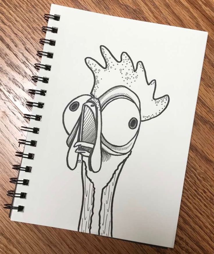 a drawing of a chicken with a hat on it's head is shown in this image