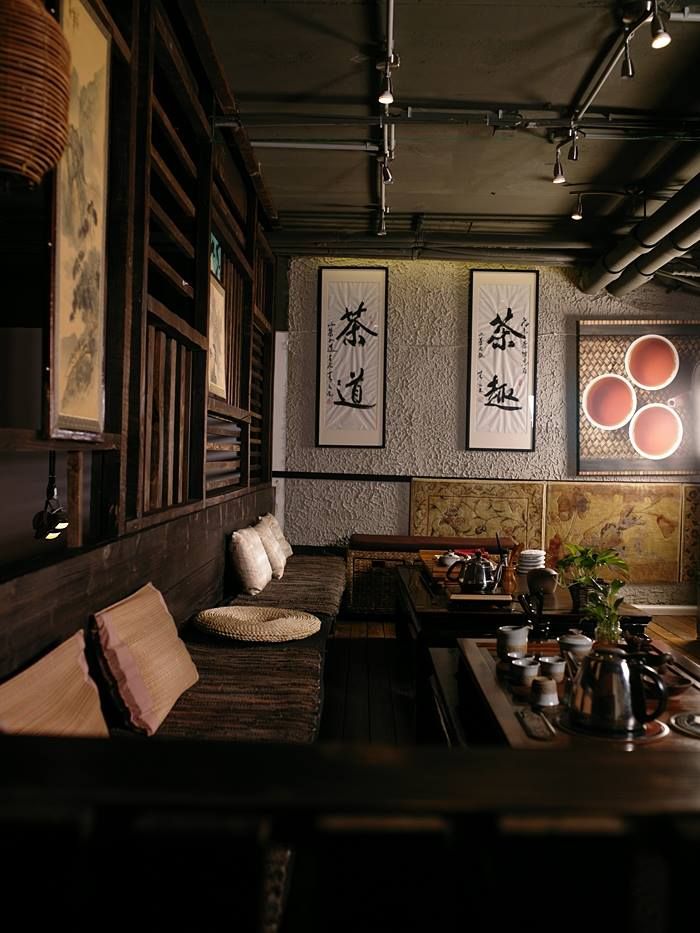 Chinese Tea House Interior, Tea Room Chinese, Asian Tea Room, Chinese Tea House Design, China Tea House, Chinese Cafe Design, Tea House Interior, Chinese Tea Shop, Modern Chinese Restaurant