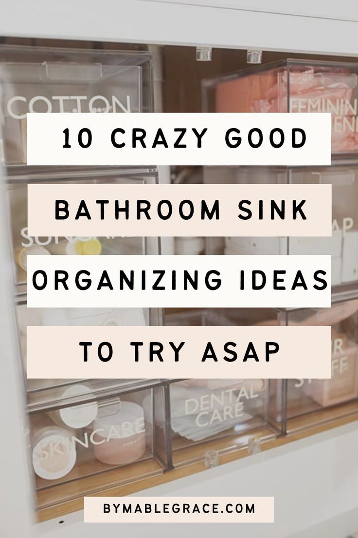 bathroom sink organization ideas to try asap