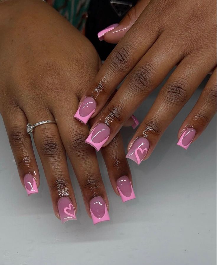 Cute Pink Nails, Girly Acrylic, Acrylic Toe Nails, Hard Nails, Colored Acrylic Nails, Girly Acrylic Nails, Cute Acrylic Nail Designs, French Acrylic Nails, Short Square Acrylic Nails