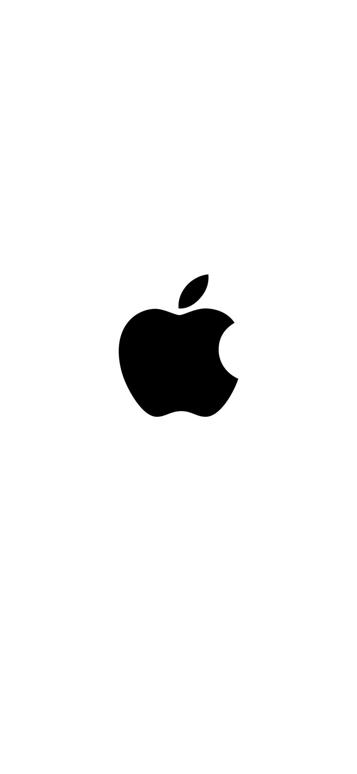 an apple logo on a white background