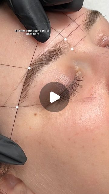 Eye Brow Mapping, Eyebrow Mapping Tutorial, Brow Mapping Step By Step, Brows Lamination, Eyebrow Mapping, Facial Symmetry, Brows Shaping, Brow Mapping, The Rule Of Thirds