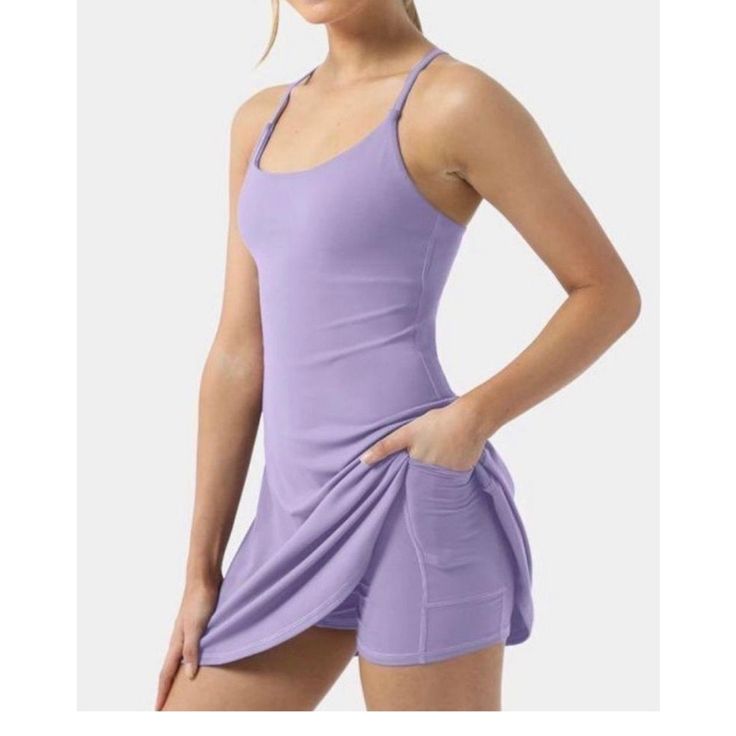 Lilac Purple Running Dress, Workout Dress, Yoga Dress, Everyday Workout, Everyday Dress, Golf Dresses, Legging Sport, Soft Summer, Tennis Dress