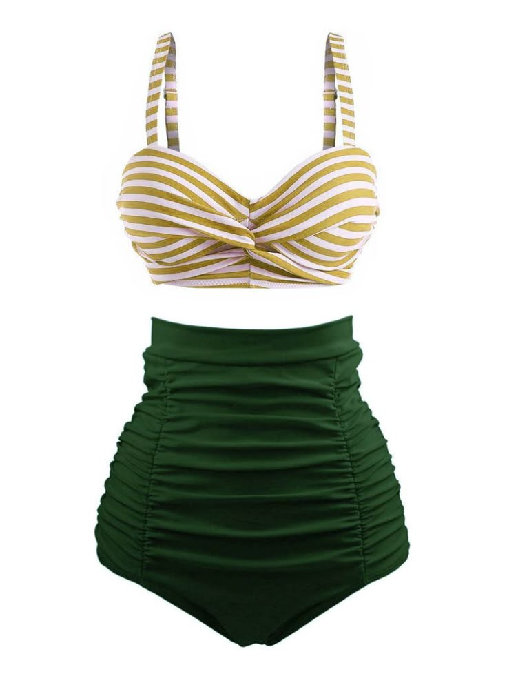 Yaas Queen, Bikinis Retro, Style Vert, Retro Stage, Makeup Tip, Vintage Bathing Suits, Swimming Suit, Elegante Casual, Swim Suits