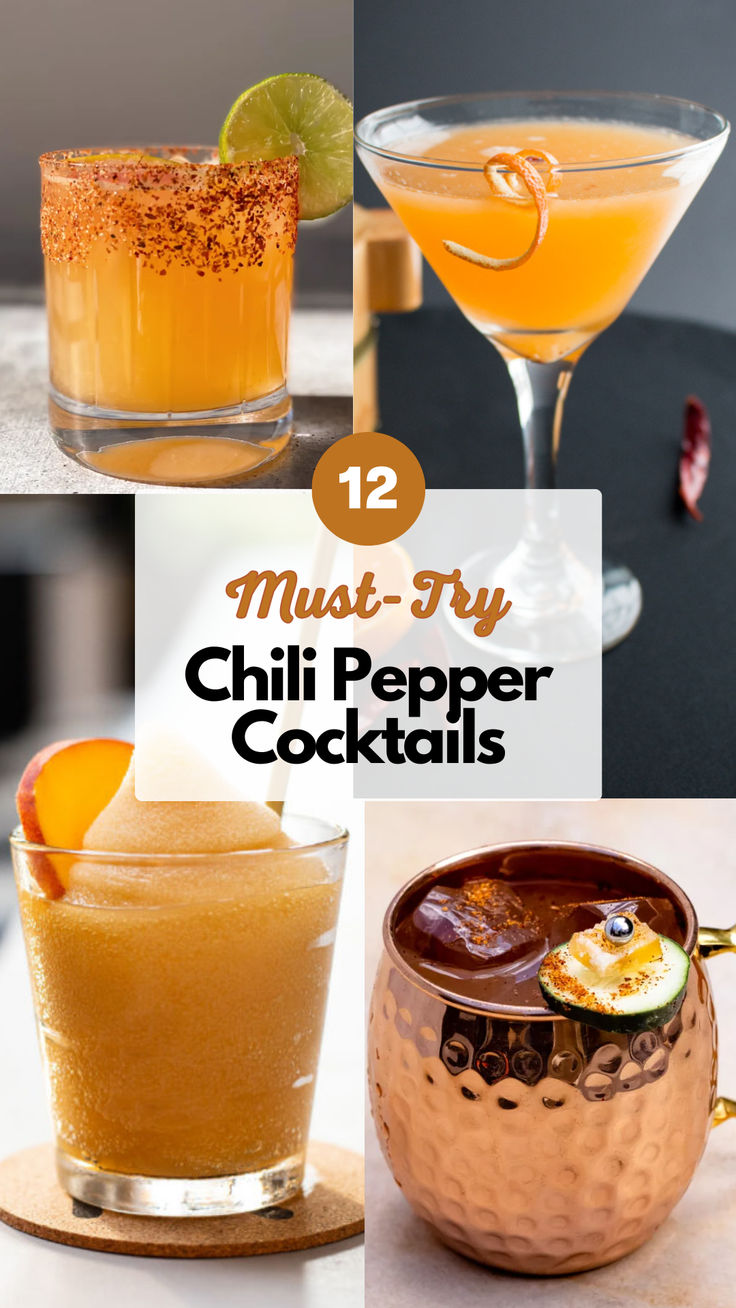 Chili Pepper Cocktails Drinks That Go With Chili, Chili Cocktail, Mezcal Mule, Chili Party, Fresno Peppers, Ginger Cocktails, The Best Chili, Cocktail Recipes Whiskey, Spicy Drinks