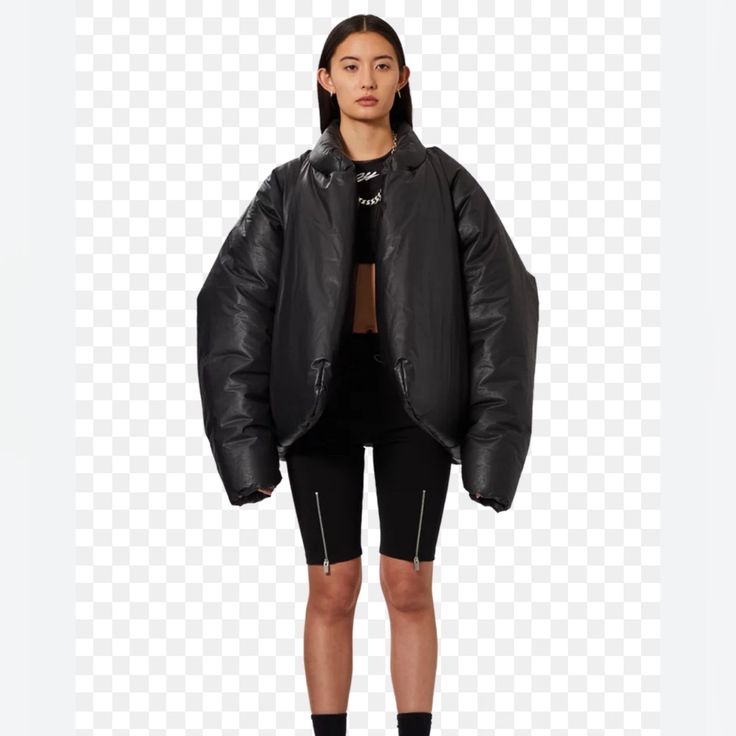 The First Style Released From Kanye West's Collaboration With The Gap, The Yeezy Gap Round Jacket 'Black' Features An All-Over Black Hue. The Bulbous Silhouette Is Designed Without Any Zippers Or Buttons, And Crafted From Recycled Nylon And Polyester. New Without Tags Sporty Puffer Jacket For Streetwear In Fall, Sporty Spring Puffer Jacket For Streetwear, Sporty Puffer Jacket For Fall Streetwear, Techwear Puffer Jacket For Streetwear In Fall, Fall Techwear Puffer Jacket For Streetwear, Oversized Techwear Puffer Jacket For Fall, Oversized Puffer Jacket For Fall Streetwear, Gap X Yeezy Hoodie, Yeezy Round Jacket