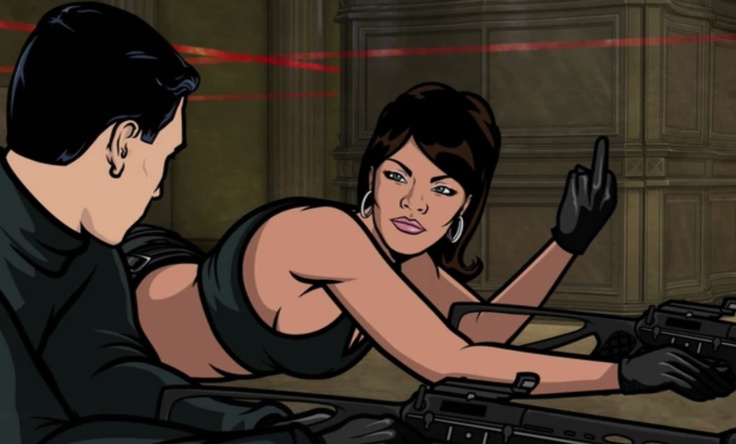 Archer, getting the finger from Lana Lana Kane Archer, Lana Archer, Archer Meme, Archer And Lana, Archer Lana, Archer Show, Archer Funny, Archer Quotes, Archer Cartoon