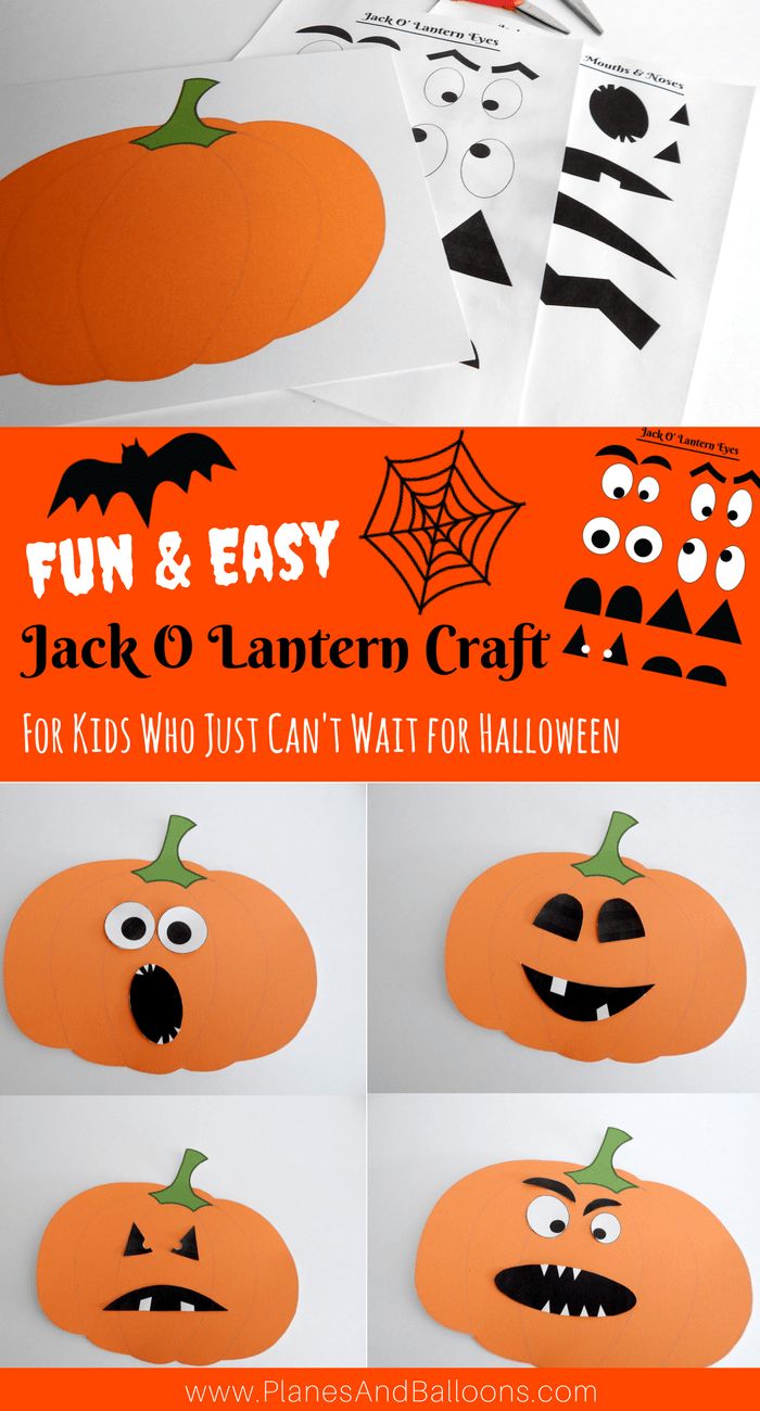 halloween crafts for kids that are fun and easy to make with pumpkins, jack o lantern