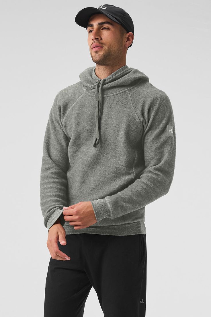 Constructed from both sides (smooth and fuzzy) of our plush, moisture-wicking triblend fleece, the Relaxed Hoodie is the ultimate in comfort for yoga or lounging. With hood drawstrings and hidden-zip side pockets. Super-soft tri-blend fleece with reverse panels Secure, invisible zippered pockets Designed & uniquely fit for every size Wear-tested by our in-house team for the perfect fit Yoga For Men, Yoga Tops, Alo Yoga, Grey Hoodie, Moisture Wicking, Zip Pockets, Gray Color, Perfect Fit, Top Outfits