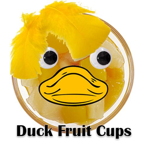 Duck Snack Idea for your letter D for Duck, ducks, or pond theme for preschool and kindergarten - Duck Fruit Cup 10 Little Rubber Ducks Activities, Duck Snacks, Ducks Preschool, D For Duck, Five Little Ducks, Theme Snack, Theme For Preschool, Snacks For Toddlers, Duck Rabbit