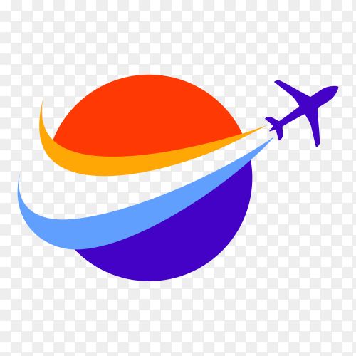 an airplane that is flying in the sky logo, hd png downloads for free