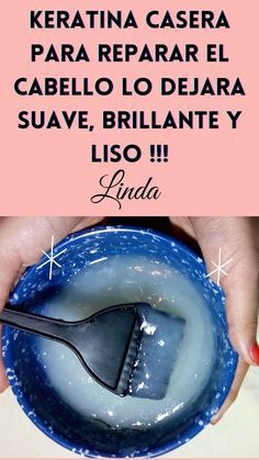 Prepara esta Keratina casera para reparar el cabello dañado lo dejara suave, liso, y brillante | Mascarillas para el cabello dañado #repararelcabello #cabellolargo Face Cream For Wrinkles, Homemade Beauty Recipes, Hair Nutrition, Cabello Hair, Diy Hair Color, Hair Care Recipes, Hydrating Hair Mask, Hair Dryer Brush, Home Remedies For Hair