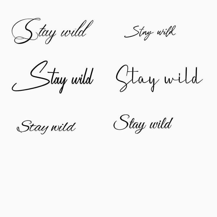 the words stay wild and stay wild written in cursive writing on white paper