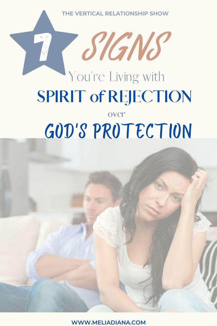 a man and woman sitting on a couch with the text seven signs you're living with spirit of reflection over god's protection