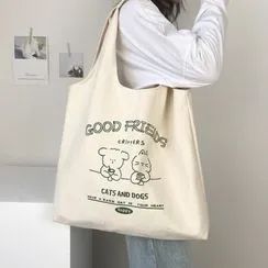 Cartoon Canvas, Y2k Aesthetic Fashion, Kawaii Bags, Printed Canvas Tote Bag, Green Tote, Branded Scarves, Fashion Tote Bag, Cute Tote Bags, Canvas Shoulder Bag