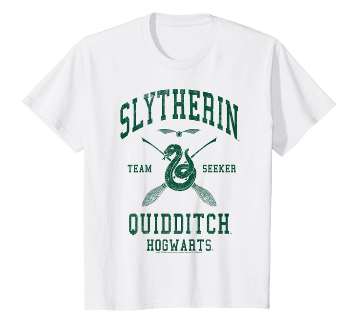 slytherin team t - shirt with quidditch hogwarts on it