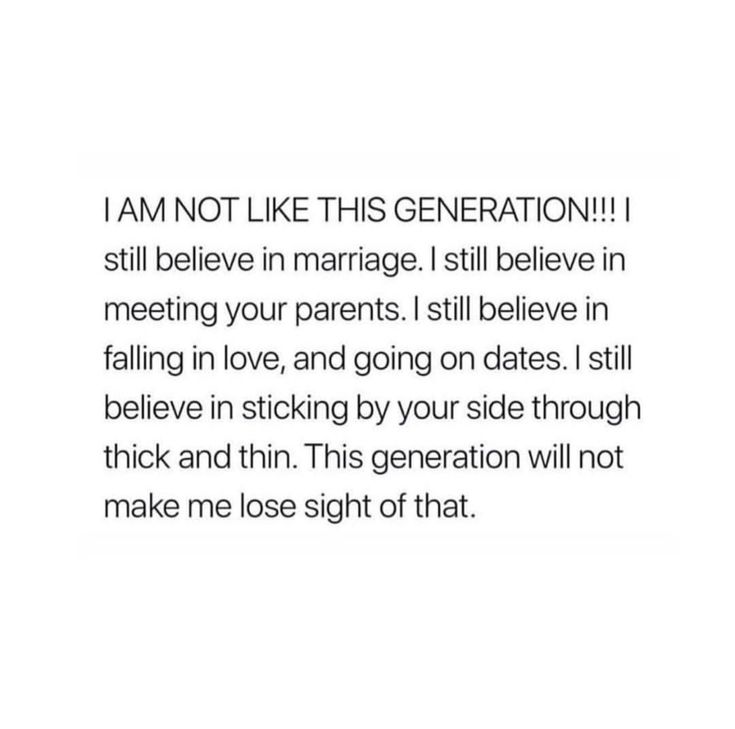 the text is written in black and white on a piece of paper that says, i am not like this generation