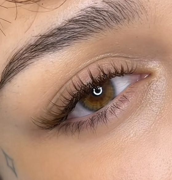 Short Brown Lash Extensions, Eyeliner Look Lash Extensions, Natural Eyelash Extensions Almond Eyes, Brown Natural Eyelash Extensions, Natural Fake Lashes Extensions, Lashes Small Eyes, Natural Look Eyelash Extensions, Brown Eyelash Extensions Natural, Super Natural Eyelash Extensions