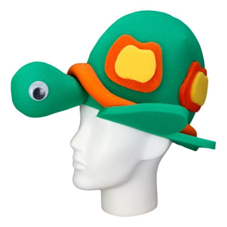 This Turtle Hat will definitely make you stand out at your next Party, Hora Loca, Wedding, Corporate Event, Birthday, Quinceanera, or Halloween Party! It can be used as a wedding hats, top hats, photo booth props, or a party favor. Head Peice, Ninja Hat, Turtle Hat, Safari Wedding, Seahorse Art, Foam Party, Turtle Gifts, Crazy Hats, Nautical Party