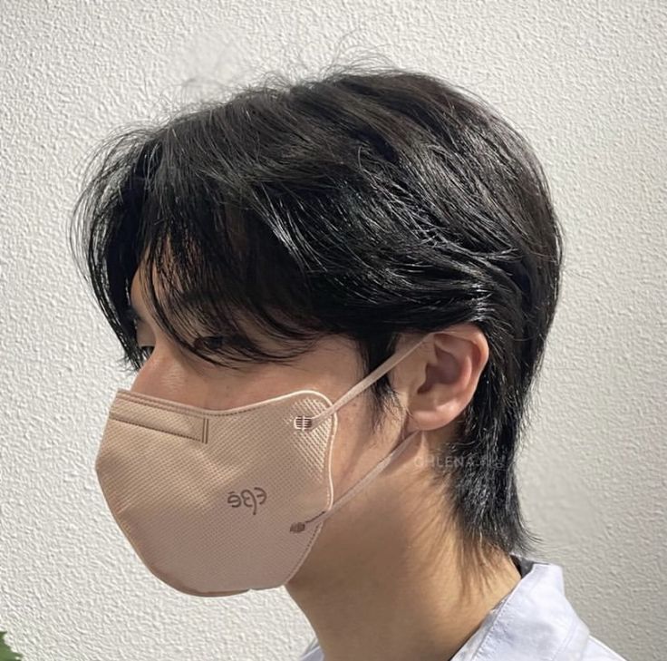 Korean Hairstyle Men Long Mullet, Layer Hair Korean Men, Korean Men Hairstyle Medium, Layered Hair Medium Men, Mullet Undercut Men, Korean Mullet Haircut, Layered Haircut Men, Men Layered Haircut, Two Block Mullet