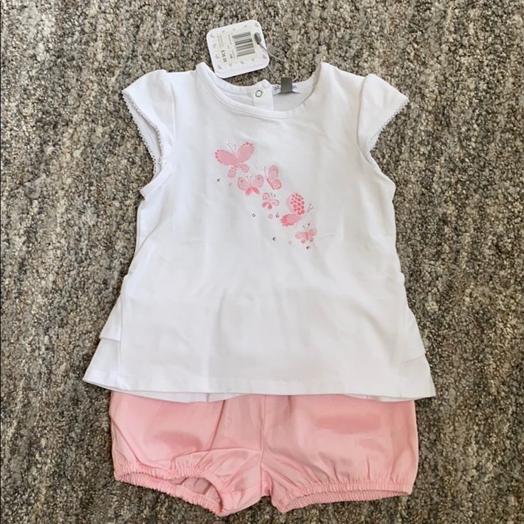 Absorba Girls Outfit. Never Worn. New With Tags. White Playwear Sets For Spring, Spring White Playwear For Babies, White Playtime Sets For Spring, Future Baby, Future Kids, Baby Sets, Matching Sets, To My Daughter