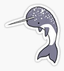 a sticker with a dolphin's head sticking out of it's mouth