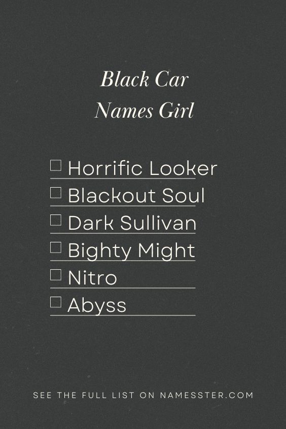 Black Car Names Girl Car Names Ideas, Car Names, Black Thunder, Names Girl, Names Ideas, Funny Names, Aesthetic Ideas, Unique Names, Sirius Black