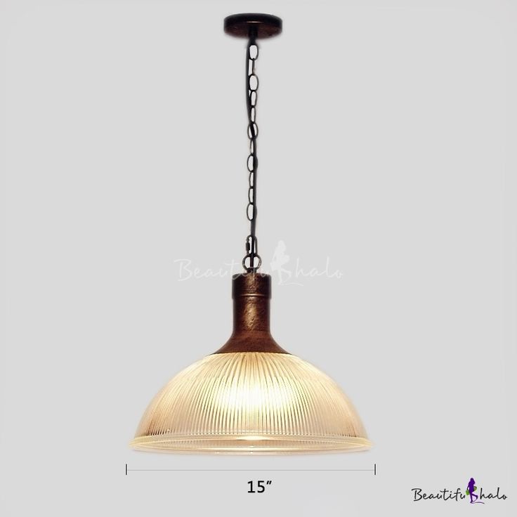 an image of a light fixture with chain hanging from it's side and measurements for the