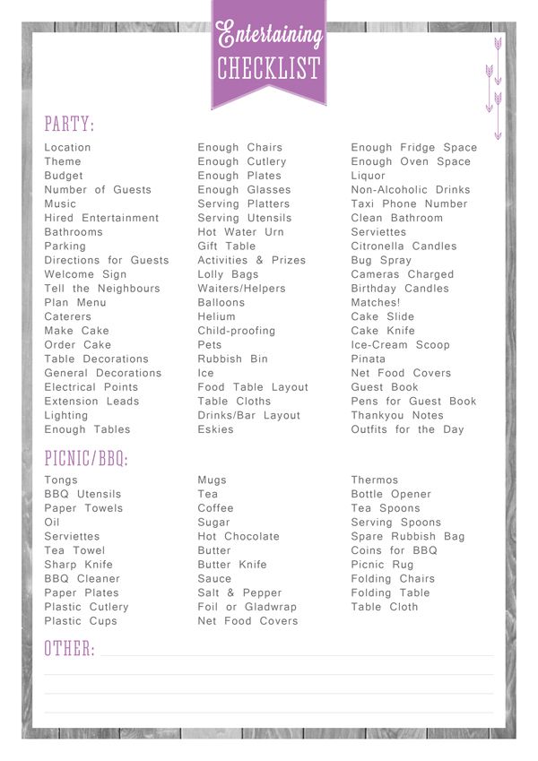 the wedding checklist is shown in purple