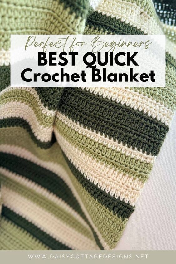 a crocheted blanket with the words best quick crochet blanket on it