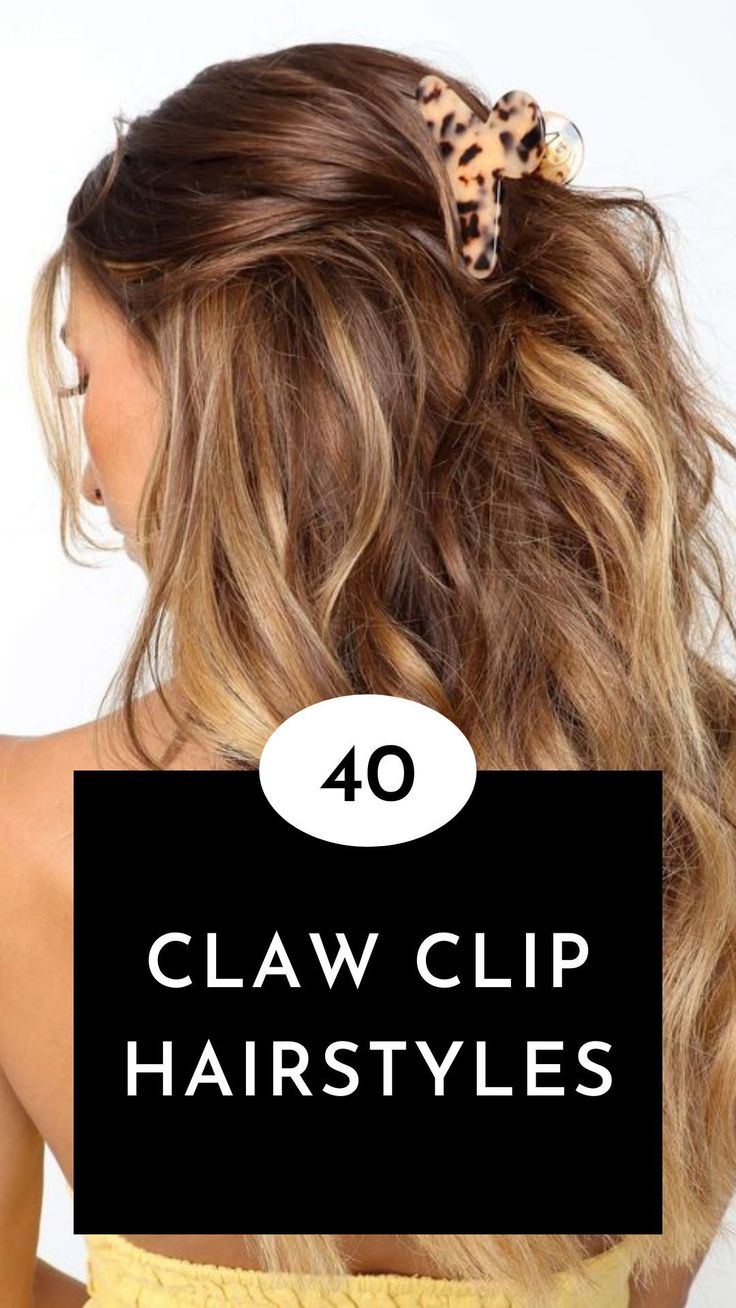 Are you looking how to freshen up your hairstyle? We have selected some of the best claw clip hairstyles you can do just with one twist. Wavy Hair Clipped Back, Curly Half Up Claw Clip, Some Up Some Down Claw Clip, Cute Ways To Pull The Front Of Your Hair Back, How To Pull Hair Back With A Clip, Claw Clip Hairstyles Medium Hair Half Up, How To Clip Up Hair, How To Wear Hair In A Claw Clip, Hair Styles Using Clips