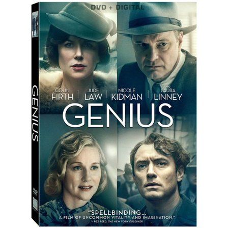 the poster for genius starring actors from two different films