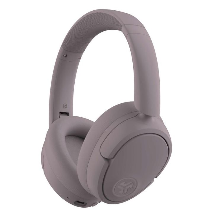 the wireless headphones are grey and have bluetooth