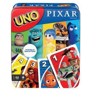 uno card game with pixar characters