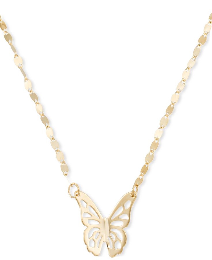 in stock 14k Yellow Gold Butterfly Pendant Necklace, Macy's Yellow Gold Pendant Necklace, Macy's Tarnish Resistant Jewelry Gift, Macy's Gold Pendant Necklace, Macy's Pendant Necklace For Gift, Macy's Pendant Necklace Gift, Macy's 14k Gold Jewelry Gift, Macy's Yellow Gold Tarnish-resistant Jewelry, Macy's Adjustable Chain Necklace As Gift