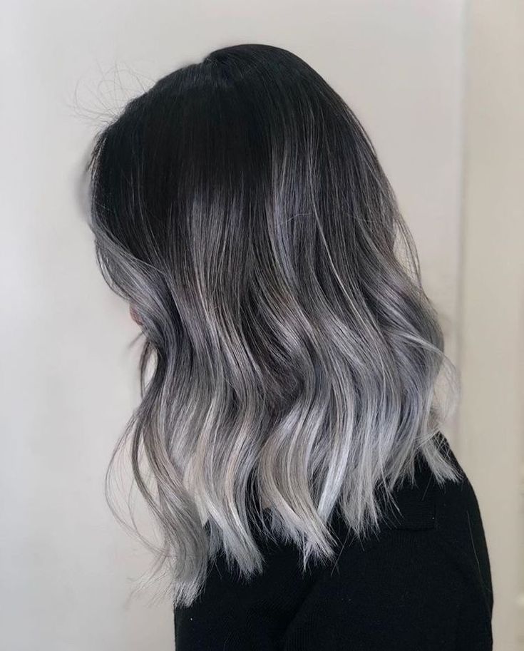 Balayage Hair Grey, Grey Hair Wig, Grey Ombre Hair, Ash Hair, Ash Hair Color, Silver Hair Color, Grey Hair Color, Hair Dye Colors, Hair Color Balayage