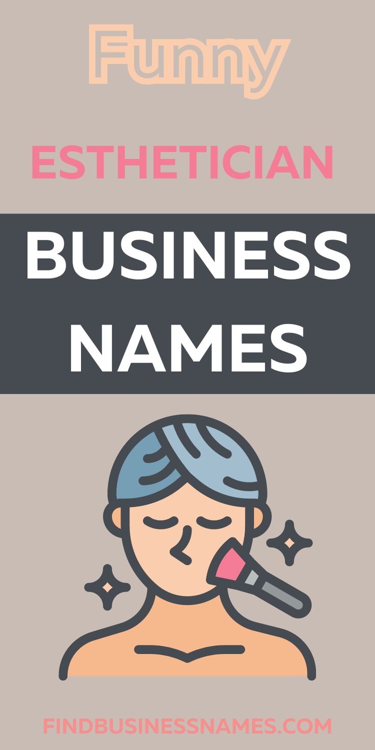 an image of a woman with the words, funnyestian business names on it