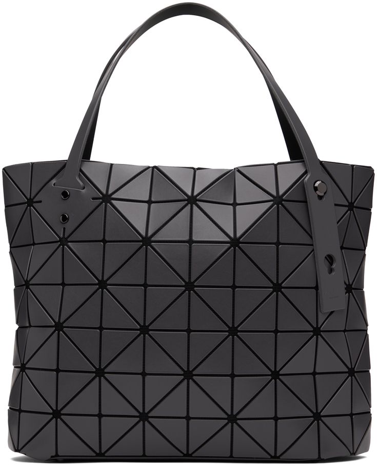 Black Geometric Bag For Everyday Use, Black Geometric Shoulder Bag For Everyday Use, Modern Black Geometric Bags, Matte Medium, Bao Bao Issey Miyake, Interior Logo, Japanese Bag, Medium Tote, Boho Bag