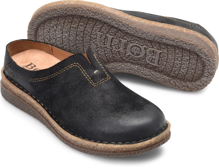 Our handcrafted Seana clogs bring you the plush comfort and ease of a slipper, with a sole that�s designed for indoor and outdoor living. Born Boots 2022, Born Shoes Women, Women's Slip Ons, Women's Slip On Shoes, Shoe Pattern, Shoes And Boots, Born Shoes, Boot Bag, Womens Clogs