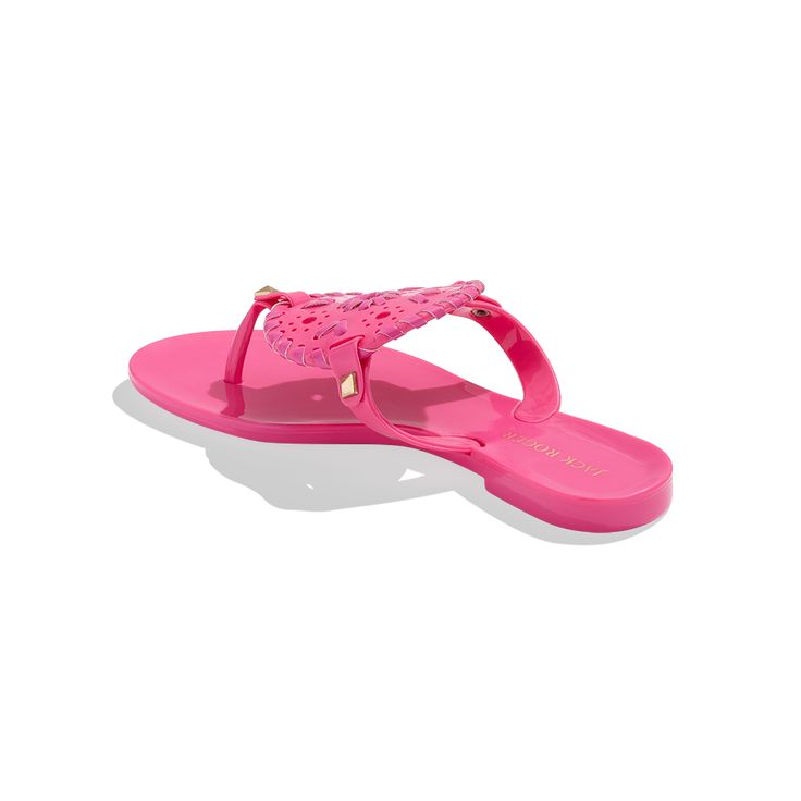 Your Jacks girl will follow in your footsteps with this adorable version of our signature jelly! The Girls Georgica Jelly is the perfect interpretation of our iconic sandals that can be worn without worry to the pool or beach thanks to its water-friendly construction. --details-- Flat Heel Height PVC Upper PVC Lining PVC Rubber Sole Style Number: 111232JL001 --fit notes-- These run small, if in between sizes, size up Jelly, No Worries, Heel Height, Heels