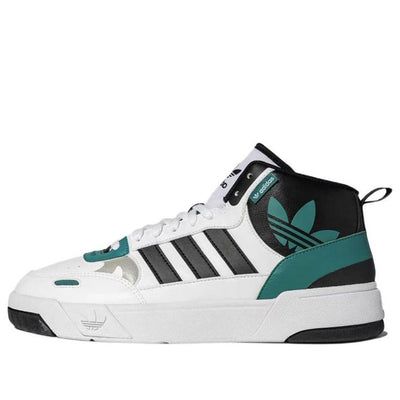 Adidas Post Up 'White Black Green' ID4094 (SNKR/Cozy/Skate/Light/Unisex/Mid Top/Non-Slip/Wear-resistant) Adidas White High-top Skate Shoes, Adidas White High-top Sneakers With Logo, White High-top Sneakers For Skateboarding With Boost Midsole, White High-top Sneakers With Boost Midsole For Skateboarding, White Sporty Adidas High-top Sneakers, White Adidas High-top Sneakers, White Adidas Logo High-top Sneakers, Adidas High-top Sneakers White Boost Midsole, Adidas White High-top Sneakers With Boost Midsole