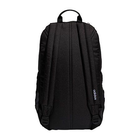 Heading to school or taking a trip, this adidas backpack has you covered. A computer sleeve inside the main compartment makes dedicated space for your laptop. A zip pocket secures your phone and other media devices. The padded shoulder straps and back panel make for comfortable carrying.Features: Adjustable Straps, Comfort Back Panel, Laptop SleeveClosure Type: ZipperPockets: 2 Side Water Bottle Pockets, 2 Outside Zipper PocketsTech Compatibility: 16 In LaptopMeasurements: 8 Depth/Inches, 20 Hei Casual Adidas Logo Standard Backpack, Casual Adidas Backpack, Casual Adidas Backpack With Logo, Adidas Logo Standard Backpack For Everyday Use, Adidas Logo Backpack For Streetwear, Adidas Logo Backpack For Everyday Use, Sporty Adidas Logo Backpack For Streetwear, Adidas Backpack With Logo For Streetwear, Casual Adidas Logo Backpack