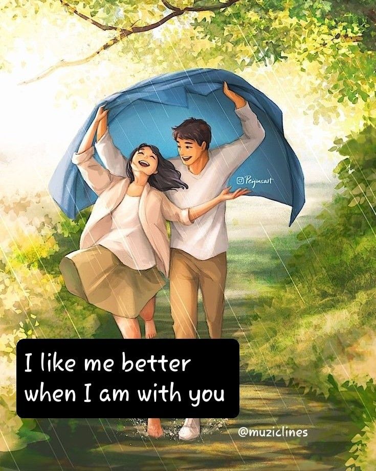 two people walking under an umbrella in the rain with a quote on it that says be the reason someone feels, see heard, value, loved, supported and smiles