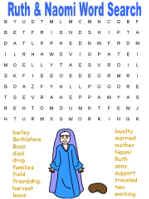 the word search for ruth and naomii word search