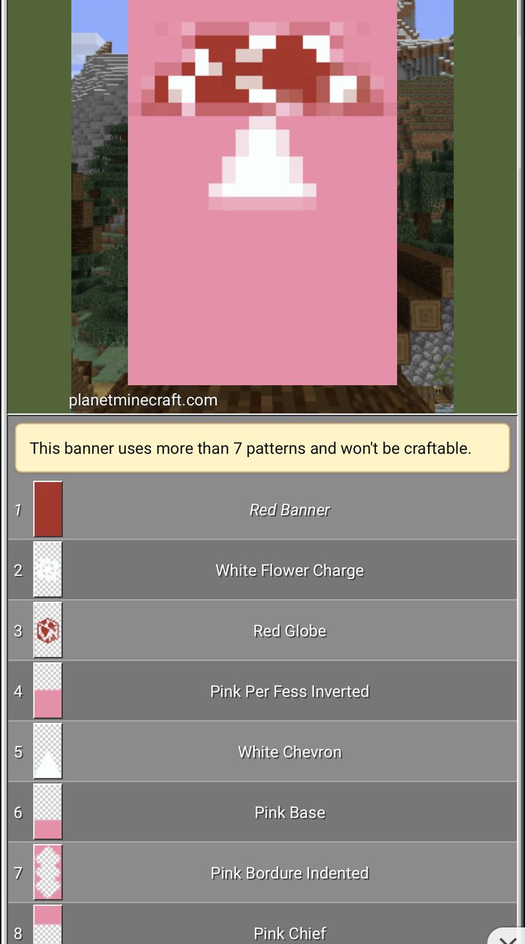 an image of a computer screen with the text, this game uses more than 2 patterns and won't be craftable