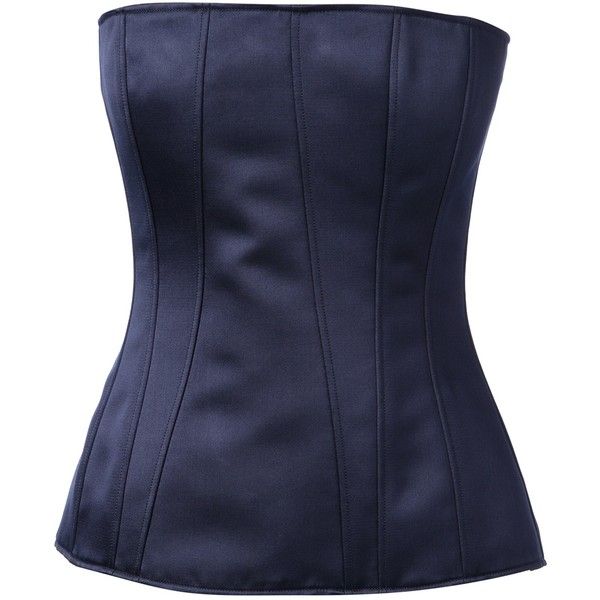 Givenchy bustier top ($860) ❤ liked on Polyvore featuring tops, shirts, bustier, blue, crochet bustier top, blue bustier top, shirts & tops, bustier tops und blue strapless top Strapless Shirt, Blue Corset, Outfit Png, Strapless Bustier, Navy Blue Top, Navy Blue Shirts, Blue Crochet, Model Outfits, Bustier Top